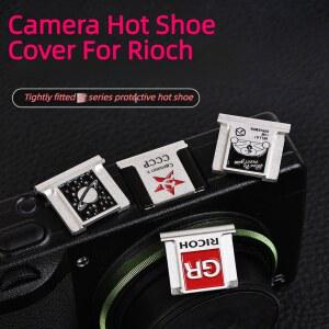 호환 Ricoh GR3 GR3X GR2 GR2X GR에 적합한 금속 카메라 핫슈 커버 먼지 캡 보호대 사진 금속 액세서리