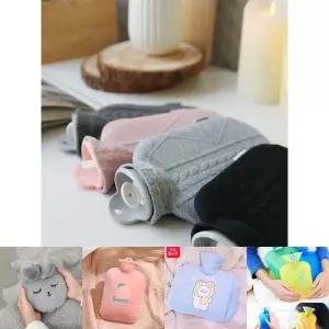 따뜻한 물만 넣으면 끝 니트뜨개 보온 물주머니/뜨거운/난방/야외/물팩/온수파우치/물손난로/보온팩/물넣는