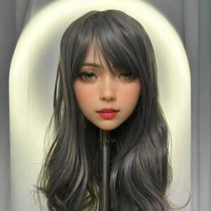 TPE 합성 인간 마네킹 머리카락 3D 금발 포함 가발 헤드 텍스처