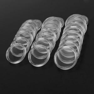 서랍장 수납장 100피스 투명 동전 캡슐 보관 상자 컬렉션 홀더 컨테이너 용품 선물 18/19/20/21/22/23/24/2