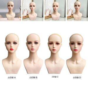 여성 마네킹 머리 마네킨 가발 제작 스카프 모자 헤어피스용 스타일링 다기능