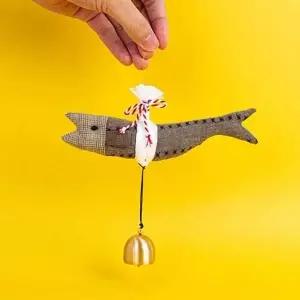 핸드메이드 명태 인형 명태 복인형 액막이 인형 명주실 행운