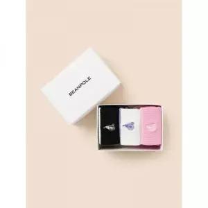 BEANPOLE KIDS 베이직 골지 양말 3족 SET 라이트 핑크 (BI51KTU03Y)