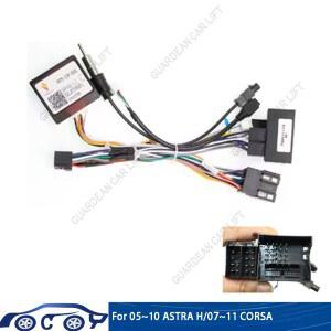 호환 Opel Zafira B Opel Astra H 2004 2005 -2014 차량용 DVD 디코딩 대시 라디오 Canbus 케이블 ABS 용 16 핀 오디오 어댑터