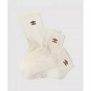 UMBRO 자수 로고 장중단 3PACK 삭스 아이보리(UQ123CSC20)