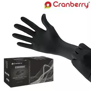 [국내 공식 런칭!] Cranberry 크랜베리 니트릴 장갑 카본 블랙 100매 S,M 청소 세차