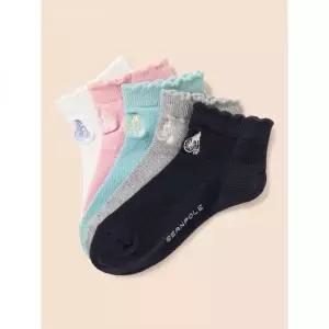 BEANPOLE KIDS 여아 베이직 여름 양말 5족 SET 라이트 핑크 (BI53KTG01Y)