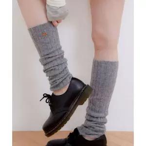 HALDEN basic pendant leg warmer (F003_charcoal)