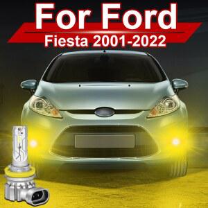 호환 포드 피에스타 MK5 MK6 MK7 안개등 LED 피에스타 5 6 7세대 안개등 노란색 2001- 2011 2012 2013 2014 2015 2016 2017 2018