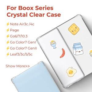 이북리더기파우치 케이스 GO7GO COLOR7 GENIIPAGEGO 10 3NOTE AIR4C3CGO6LEAF3 전자책 BOOX용 호환 투명 커버와 TWOSHEEP 보호