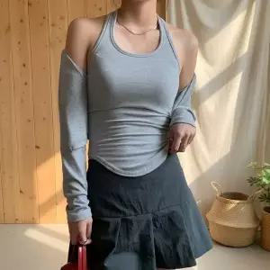 [신세계라이브쇼핑][옷자락] 여성 홀터넥 언밸런스 나시와 가디건 세트