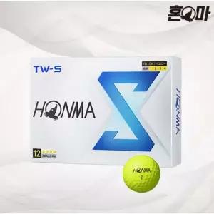 혼마 2024년 TW-S 3피스 우레탄 골프공 - 옐로우 병행