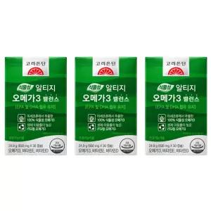 고려은단 식물성 알티지 오메가3 밸런스 30캡슐 X 3개