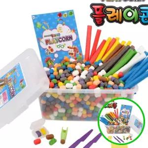 위월천 통플레이콘 대용량 옥수수전분 점토 벌크 어린이 단체 미술 교구 미니플레이콘 방과후단체수업