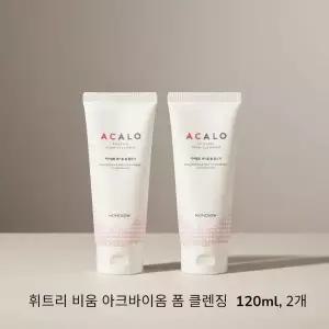 휘트리 비움 아크바이옴 폼 클렌징 기능성 유산균케어 티트리오일 120ml 2개