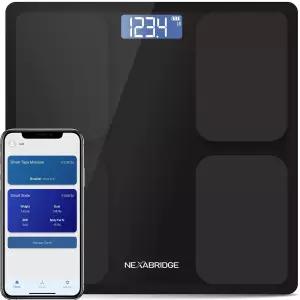넥사브릿지 체중계 BMI 체지방 근육량을 위한 스마트 11인치 대형 디지털 욕실 12가지 체성분 분석 동기화