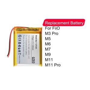 호환 FiiO 교체용 오디오 플레이어 배터리, M3 Pro M5 M6 M7 M9 M11 Pro