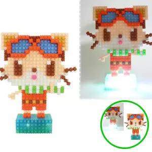 MF09 캐릭터 블럭 조명 미니 램프 침실 유아 방 인테리어 미니블럭조명