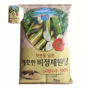 사탕수수 천연 비정제원당 4개입 1박스 설탕 3kg