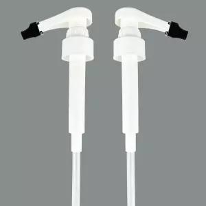 모닌 750ml 유리병용 시럽 펌프 팁 커버가 포함된 화이트 커피 2개