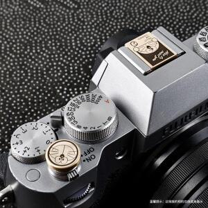 후지필름 호환 XT5 X100VI XM5 XT30 XS20 ZFC Z50 ZF용 카메라 핫슈 커버 장식 셔터 버튼 금속 먼지