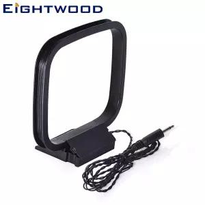 Eightwood 소형 AM 루프 안테나 라디오 오디오 증폭기 홈 시스템 수신기 시스템 용 공중 범용 3.5mm 2 극