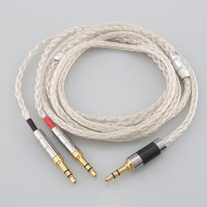 XLR 밸런스드 16 코어 실버 도금 이어폰 케이블  Hifiman Sundara Ananda HE1000se HE6se he400i Arya용  2