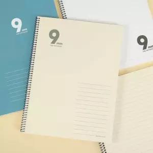 9mm 5권 세트 30매 필기 스프링 노트 심플 유선 공책 연습장 낙서장 문구 그림 30매
