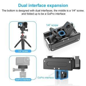 DJI 액션 5Pro용 알루미늄 베이스 마그네틱 퀵 릴리즈 컨버터 어댑터 OSMO 4 3 카메라용