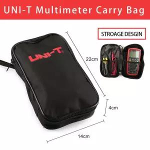 UNI-T 시리즈 디지털 멀티미터용 블랙 캔버스 가방, 다른 브랜드 멀티미터에도 적합 Clamp Meter Bag