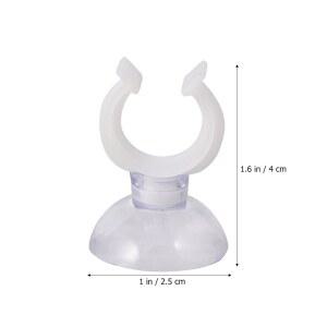 수족관 어항용 강력 투명 흡착판 10개 조절 가능한 홀더 16X30MM 흡착컵 마운트 유리 탱크 튜빙 와이어용