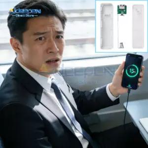 미니 무납땜 21700 배터리 보조 쉘 브레이드형 외관 휴대용 5V 1A 출력 야외 일상 black