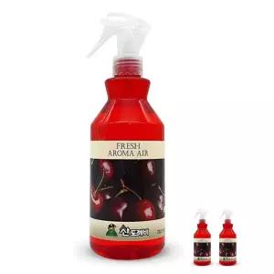 산도깨비 프레쉬 아로마 에어 방향제 블랙체리 380ml 3개
