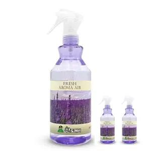 산도깨비 프레쉬 아로마 에어 방향제 라벤더 380ml 3개