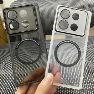 Infinix Note 40 5G 케이스용 자기 카메라 보호 쉘 범퍼용  커버용  실리콘 클리어