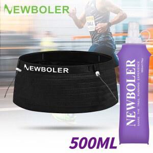 호환 NEWBOLER 마라톤 사이클링 등산 가방 탄성 스포츠 허리 가방 팩 트라이애슬론을 위한 경량 러닝 레이스 넘버 벨트
