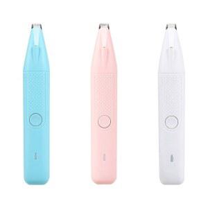 호환 LED 라이트가 있는 반려동물 발털 트리머 전기 노동 절약형 고양이 그루밍 트리머 편리한 전문가용 엉덩이 귀 털 정리기