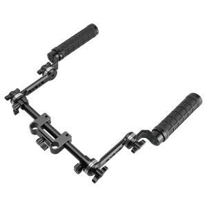 카메라 숄더 어깨 리그 ARRI Rosette Arm포함 고무 그립 Dslr 마운트 조절식 중앙 15mm 레일블록