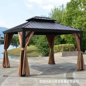 야외 가든 빌라 천막 더블 천장 아연도금 전망대 데크