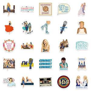 50pcs 뮤지컬 극장 영화 Mamma Mia 스티커 DIY 낙서 방수 물병 PC 노트북 수하물 기타 스케이트 보드