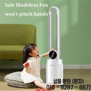 가정용 블레이드리스 팬 윈드 에어컨 냉각 수직 흔들리는 전기 원격 제어 스탠딩