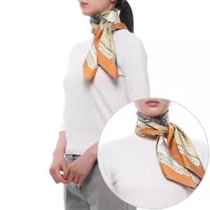 [AK원주점] [버버리] 26SS 여성 워드로브 실크 스카프 (8125643 PUMPKIN ORANGE 26S)