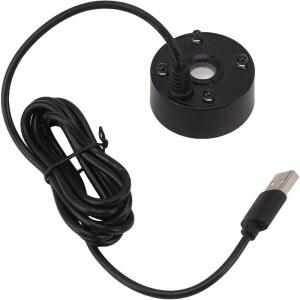 호환 새로운 5V USB 미스트 메이커 포거 네뷸라이저 워터 분수 어항 연못 분무기 4개의 LED 다채로운 조명