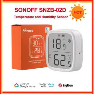 호환 SONOFF SNZB-02D 지그비 LCD 스마트 온도 습도 센서 원격 실시간 모니터링 스마트 홈 Sonoff 지그비 3 0 센서