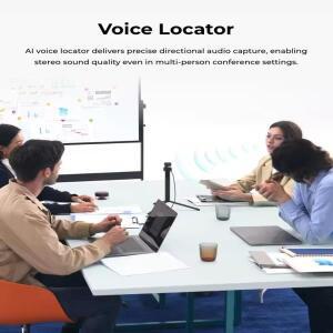 OBSBOT Tiny 3 Lite AI 기반 공간 음향 4K 웹캠 - 1/2인치 센서 트리플 마이크 음성 제어 120FPS  추적 PTZ