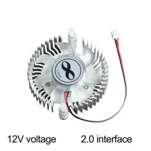 팬이있는 DC 5V 12V 알루미늄 방열판 CPU 그래픽 PC 노트북 컴퓨터 케이스 DC 12V