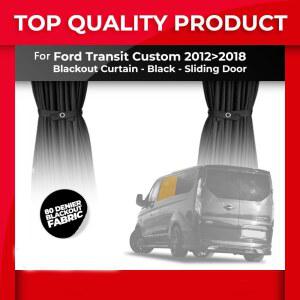 차커튼 자동차 차량용 커튼 가림막 블랙 아웃 패브릭 슬라이딩 도어 FORD 그늘 TRANSIT 1218에 적합합니다 유리는