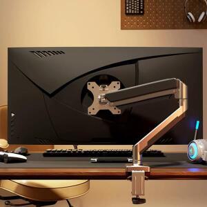 TV 모니터 거치대 단일 PC 스탠드 가스 스프링 조절식 암 75/100mm 포함 13-32인치 화면 호환성