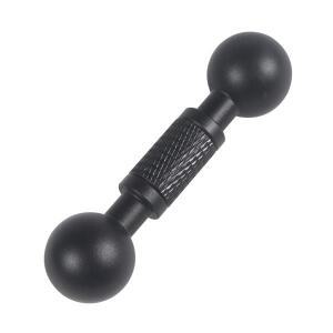 17mm 자전거 확장 듀얼 볼 어댑터 마운트 더블 조인트로드 브래킷 바이크 오토바이 스포츠 카메라 64mm 길