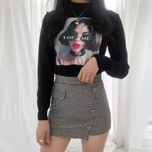 [클리어런스]언발 단추 짧은 쓰리 쁘띠 스커트 슬릿 팬츠 스커트_5